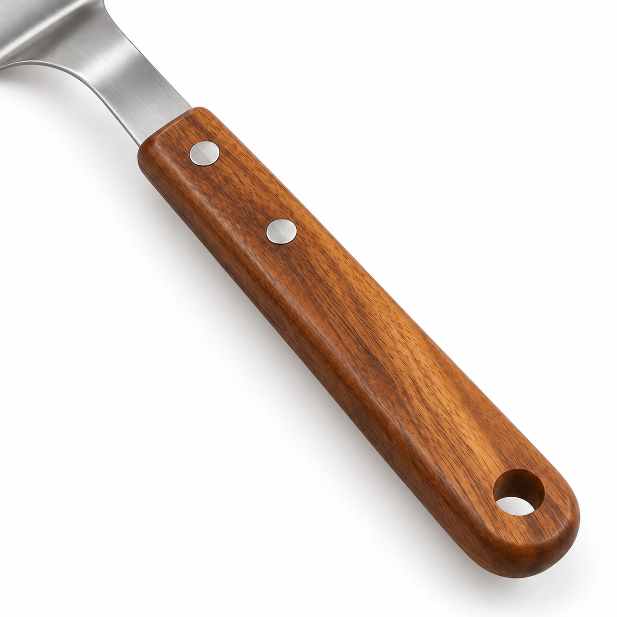 Acacia-Handle Slotted BBQ Spatula