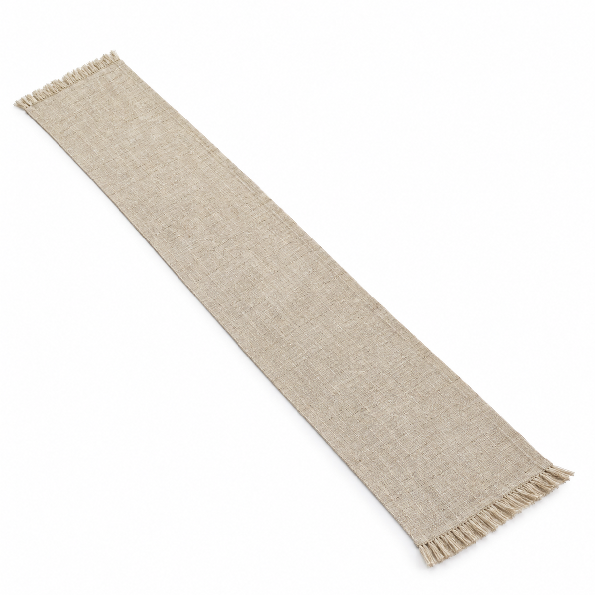 Natural Fringed Table Runner